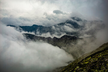 Misty mountains