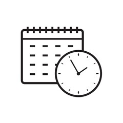 calendar and time icon