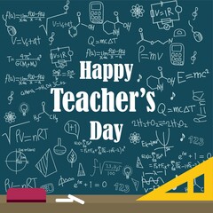 Happy teacher's day design