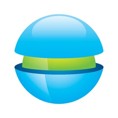 Globe logo element design