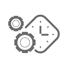 Cogwheels with clock