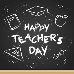 Fototapeta na wymiar Happy teacher's day design