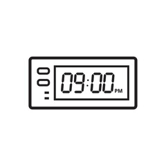 Digital clock icon