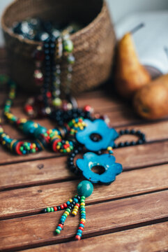 Colored handmade necklace