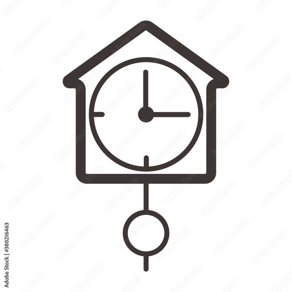 Sticker cuckoo clock