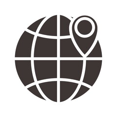 Naklejka premium global navigation concept