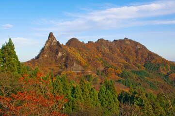 秋の日本三大奇景　妙義山
