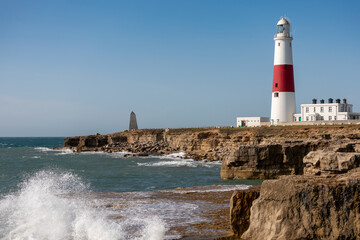 Fototapeta na wymiar Portland Bill Lighthouse, Jurassic Coast, Dorset