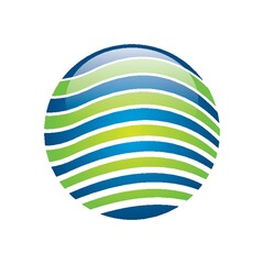 Globe logo element design.