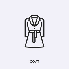 coat icon vector sign symbol