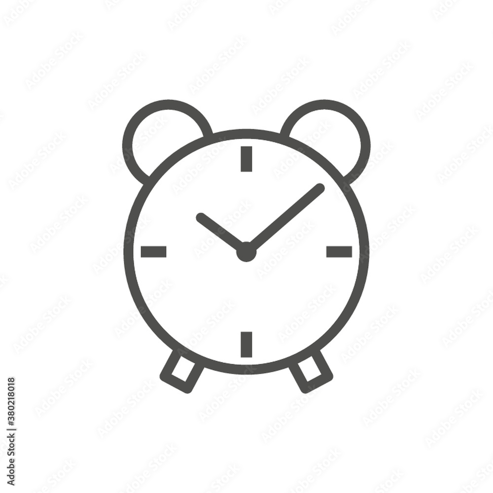 Sticker alarm clock icon