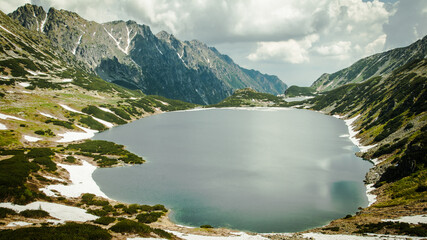 The great lake in the Polish Tatra Mountains.