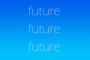 Abstrakter Hintergrund mit dem Schlagwort future
