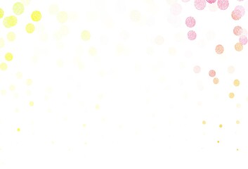 Light Green, Red vector backdrop with dots.