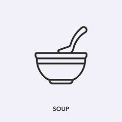 soup icon vector sign symbol