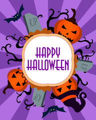 Halloween greeting card 1