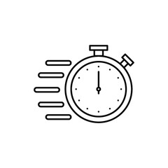 flying stopwatch icon