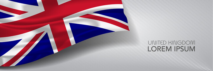UK national day vector banner, greeting card