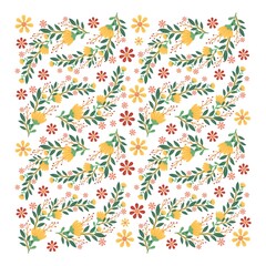 Abstract Seamless vector pattern with floral background