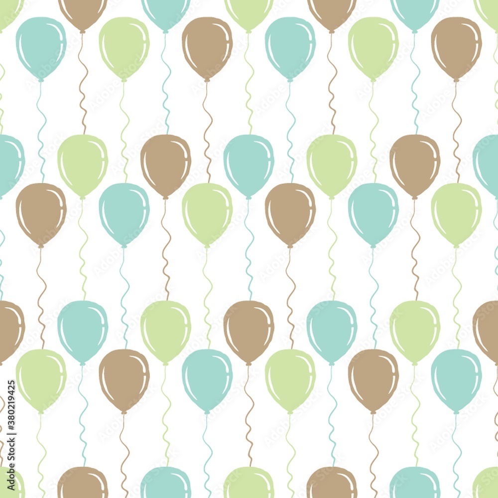 Wall mural Balloons background design