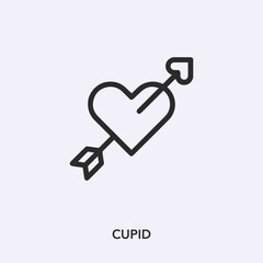 cupid icon vector sign symbol