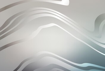 Light Gray vector pattern with curved lines.