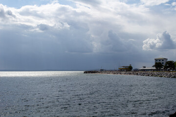 Sassnitz Hafen Steg Leuchtturm Promenade