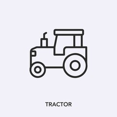 tractor icon vector sign symbol