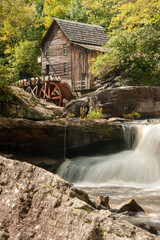 grist mill in summer