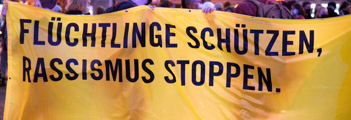 Transparent auf einer Demo: 