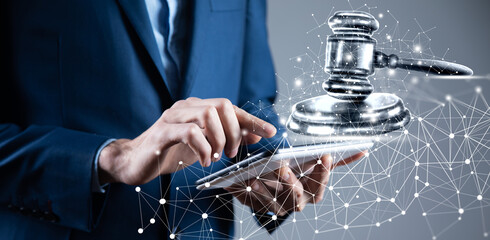 Symbol of law and justice. Law and justice concept.