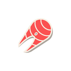 Salmon icon. Simple element from sea food collection. Creative Salmon icon for web design, templates, infographics and more