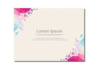 Abstract template design