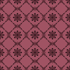 花模様パターン10（レッド）