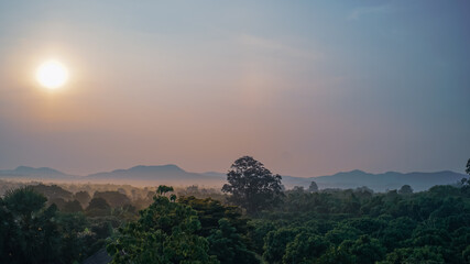 Sunrise in the nature