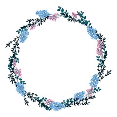 frame with floral design