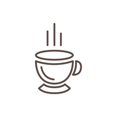 Cup of coffee vector illustration isolated flat illustration graphic design