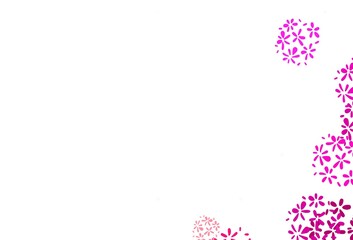 Light Multicolor vector abstract background with leaves.