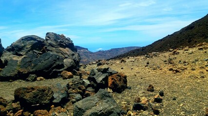 rocky mountain landscape teide