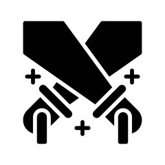 party icons related cinema lights or party lights with stand vector with editable stroke