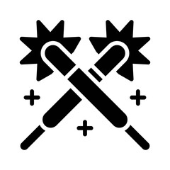 party icons related fire crackers with stars for party or celebration vector with editable stroke