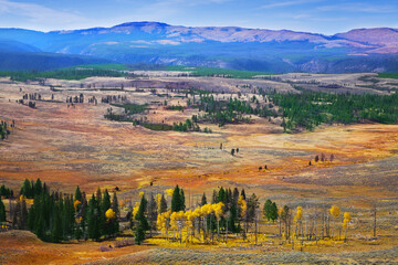 Obraz premium Grandiose landscape in Yellowstone