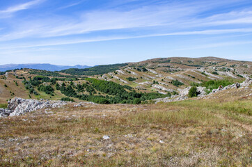 Mountain landscape. Summer tracking. The Mountains Of The Crimea