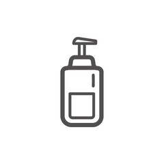 Soap dispenser cleansing vector illustration