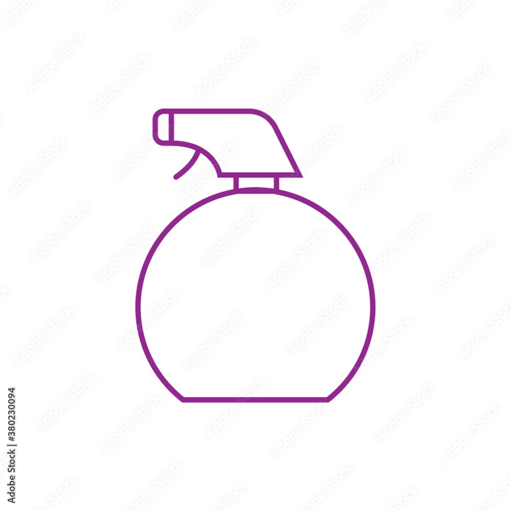 Wall mural spray bottle minimalistic vector illustration