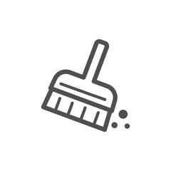 Hand brush vector icon