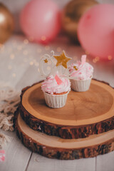 birthday cake with candles