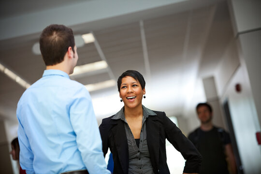 High School: Principal Talks with Teacher