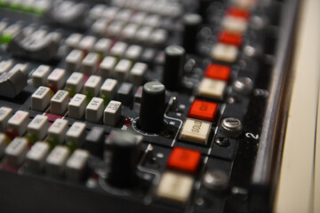audio mixing board