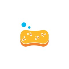 Sponge and bubble vector illustration